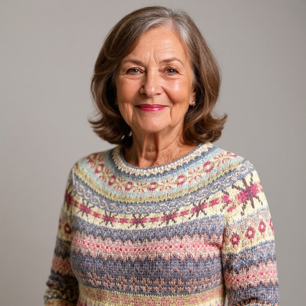 Zoey | Retro Icelandic Knit Sweater