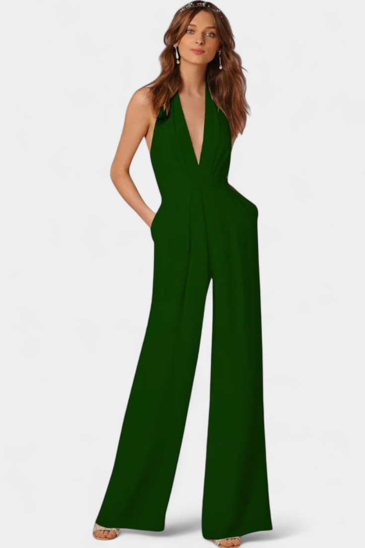 Lila Wide-Leg Jumpsuit with Sleek Design