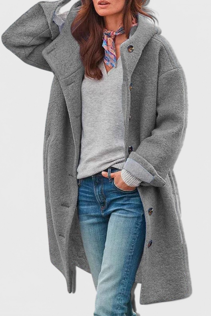 Penélope Chic Tailored Hooded Coat