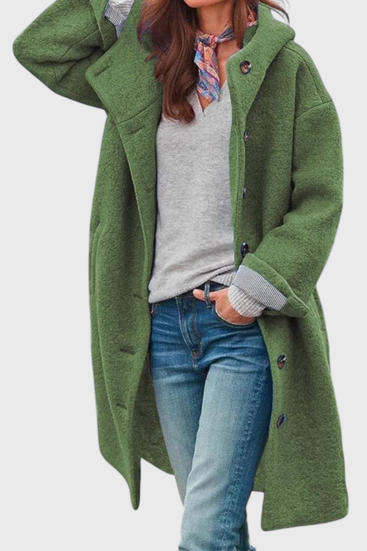 Penélope Chic Tailored Hooded Coat