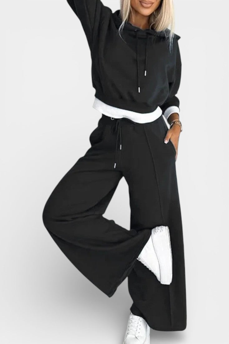 Tiziana Oversized Comfort Hoodie and High-Waisted Pants Set