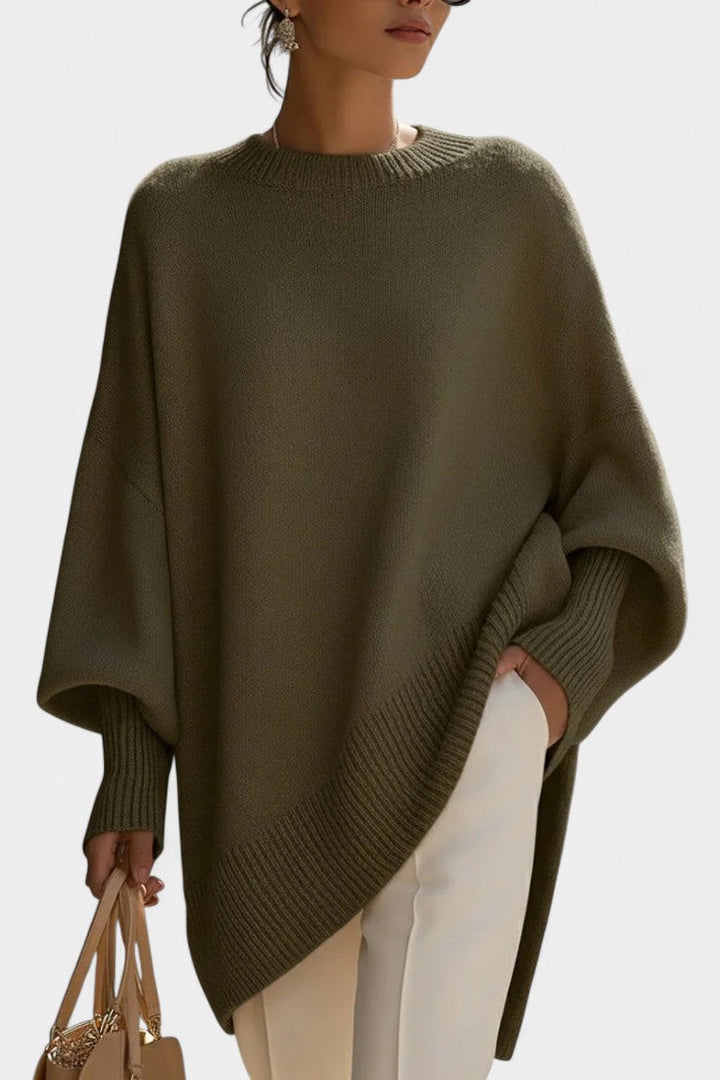 Ernesta Oversized Poncho: A Touch of Natural Elegance