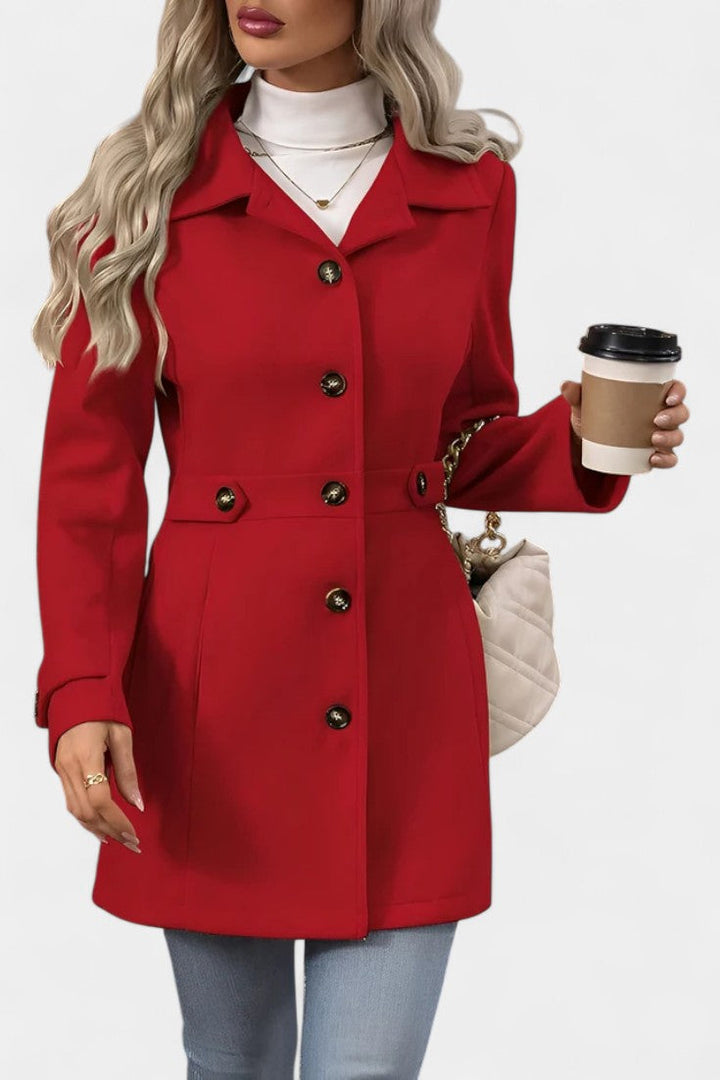 Cléophée Lapel Jacket with Button Closure