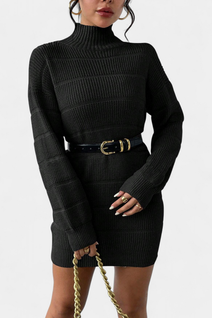 Margaux Turtleneck Mini Sweater Dress