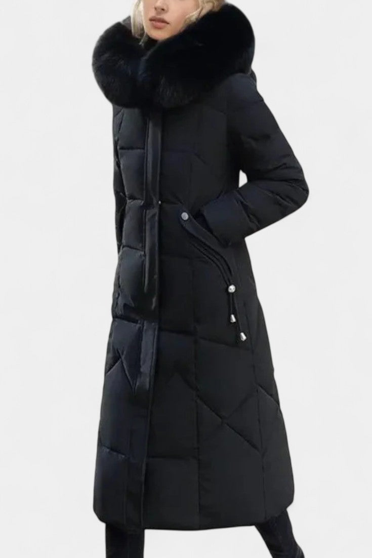 Maisha Women's Winter Coat with Stylish Hood and Flattering Fit