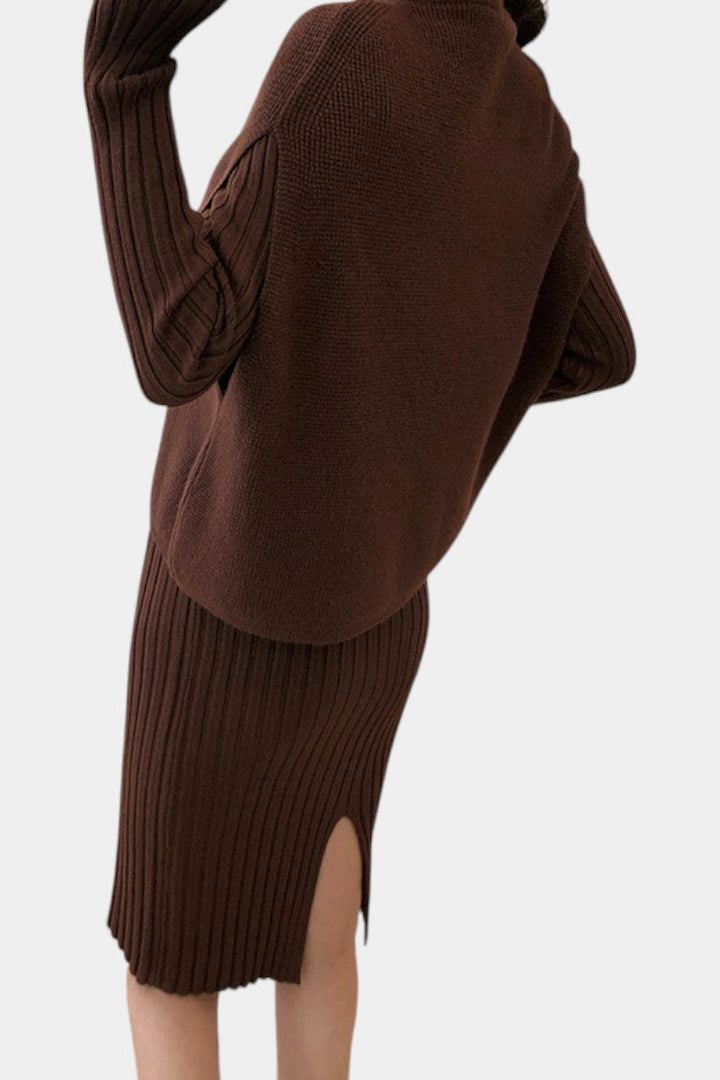 Alectra Modern Silhouette Knit Two-Piece Set