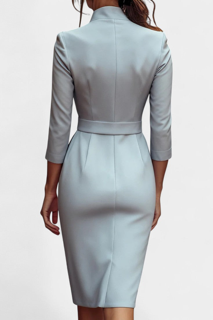 Cyrielle Luxe Draped Dress Crafted from Premium Fabric