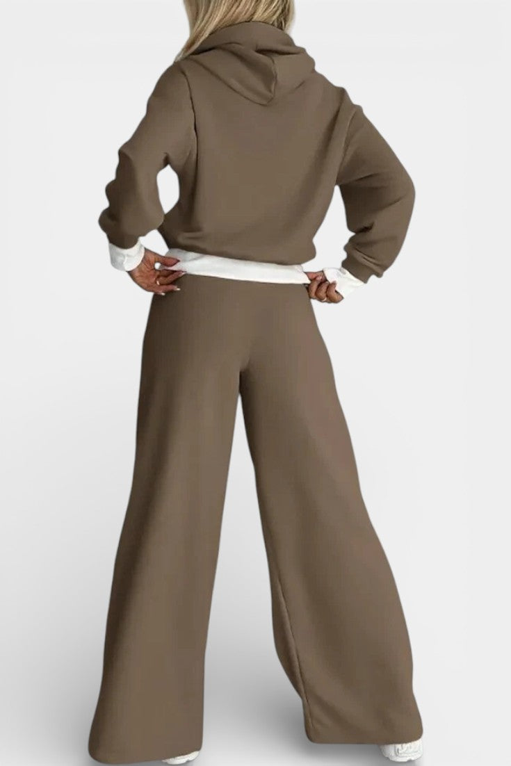 Tiziana Oversized Comfort Hoodie and High-Waisted Pants Set