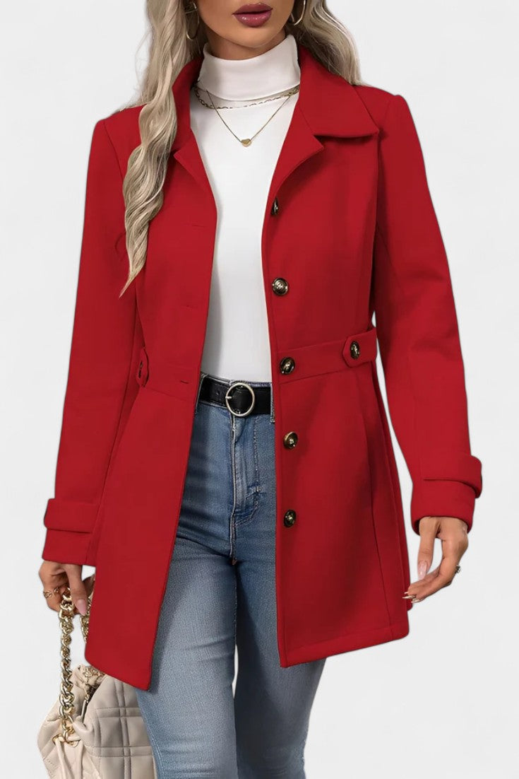 Cléophée Lapel Jacket with Button Closure