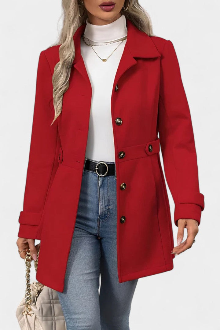 Cléophée Lapel Jacket with Button Closure