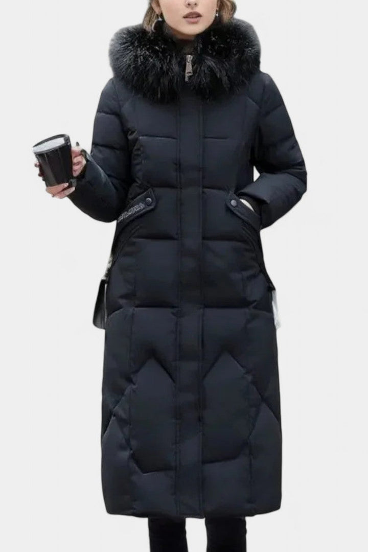 Maisha Women's Winter Coat with Stylish Hood and Flattering Fit