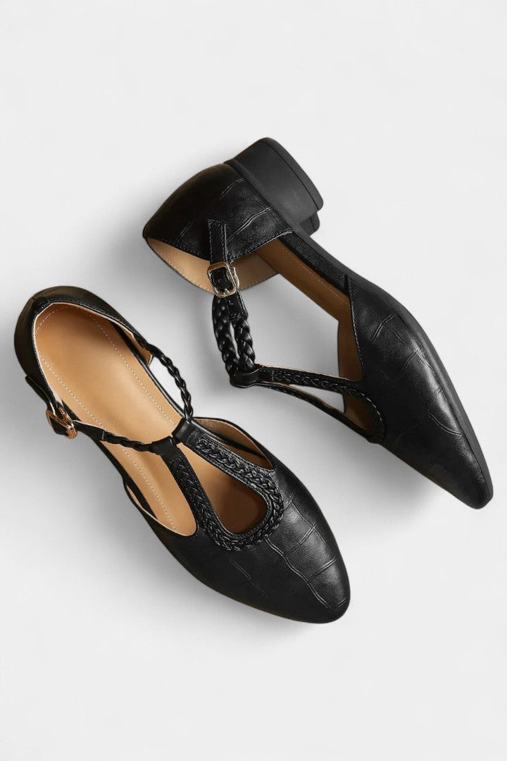 Kepa Elegant T-Strap Mary Jane Flats