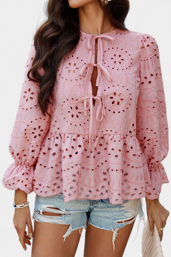 Loose-Fit Bohemian Lace Top by Kayden