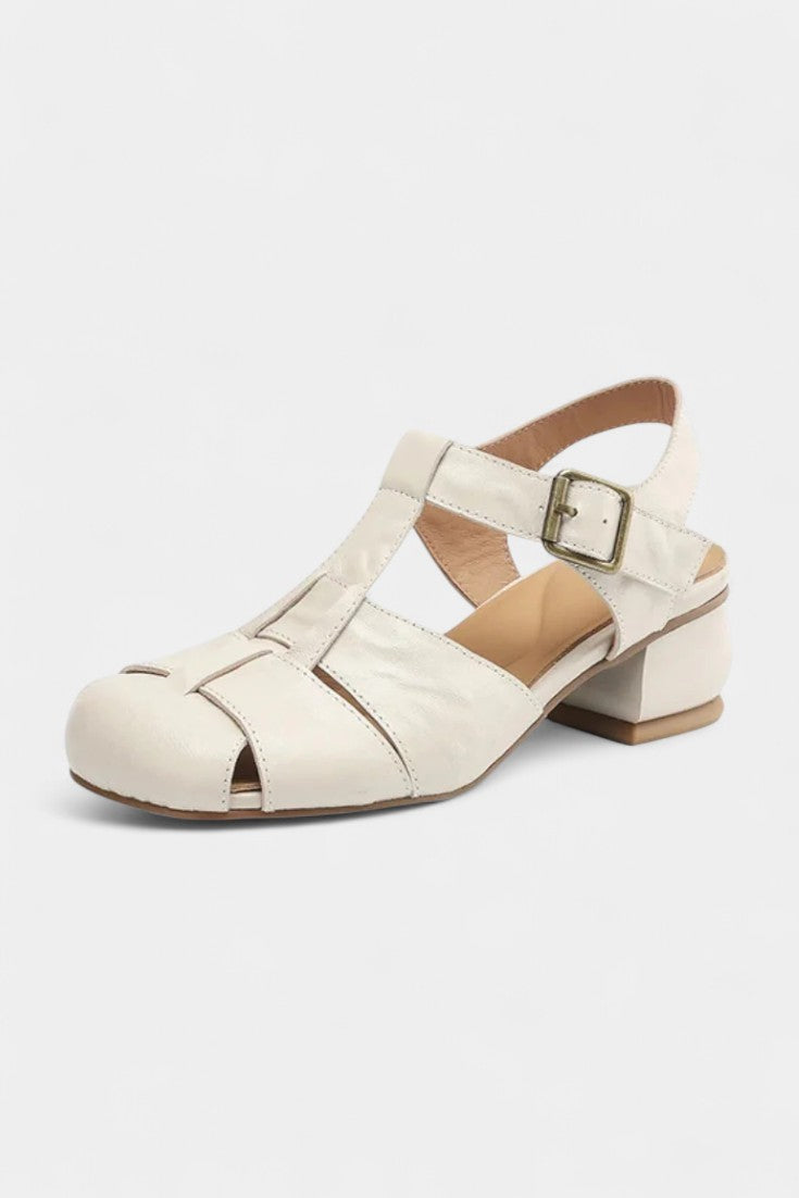 Coralia Square Toe Mary Janes with Contemporary Block Heel