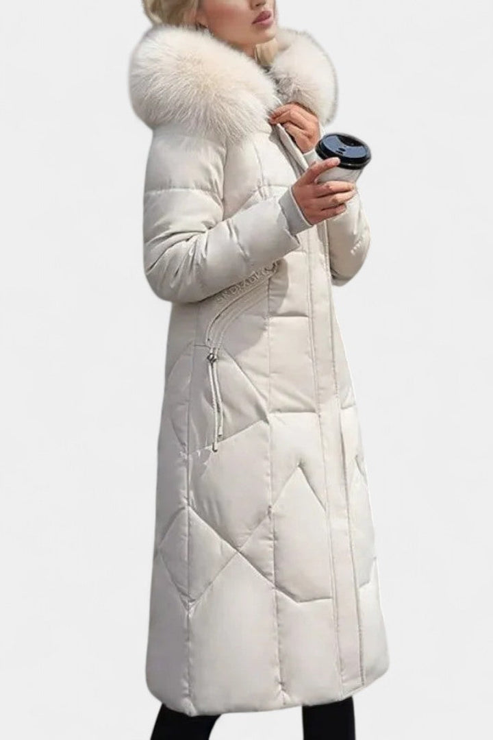 Maisha Women's Winter Coat with Stylish Hood and Flattering Fit