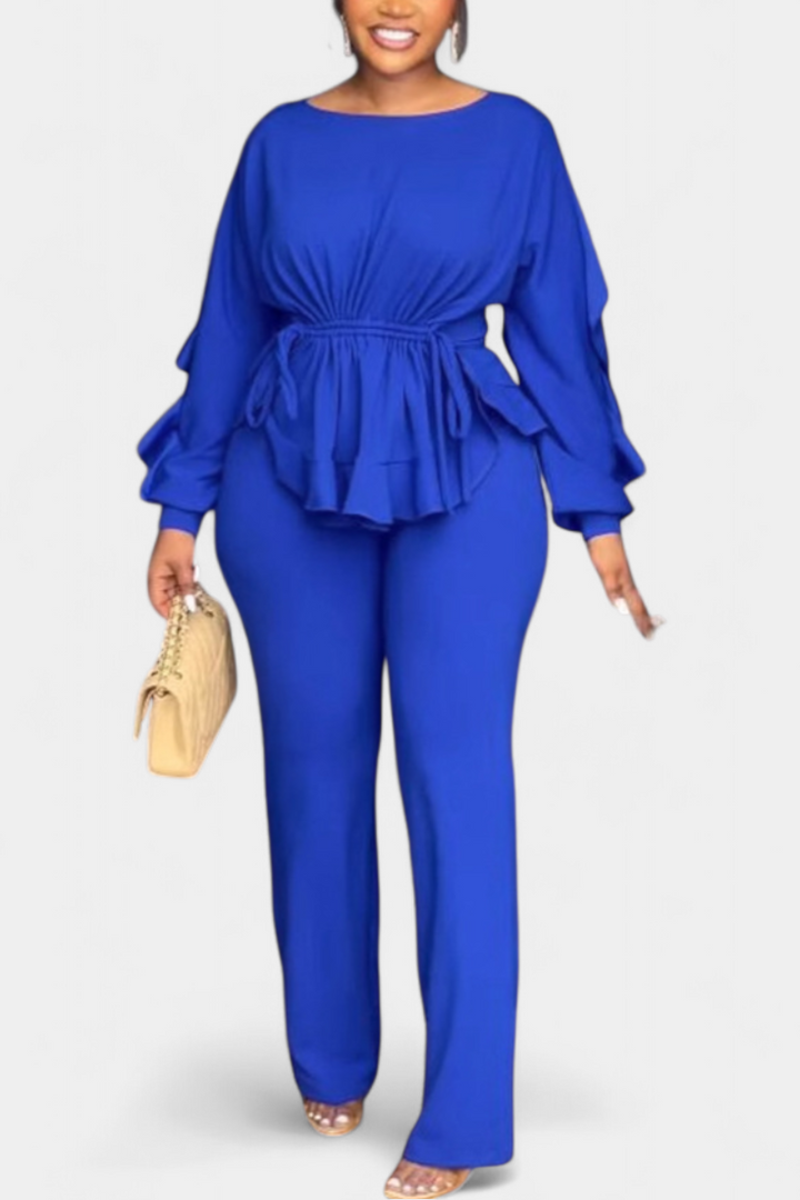 Charmed Adjustable Waist Set with Tailored Pants