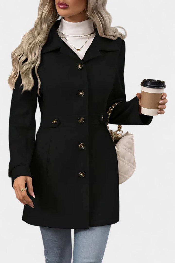 Cléophée Lapel Jacket with Button Closure