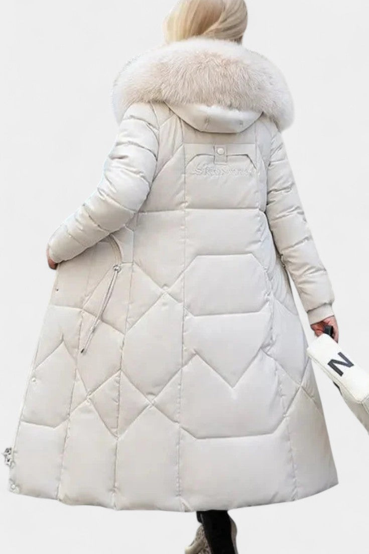 Maisha Women's Winter Coat with Stylish Hood and Flattering Fit