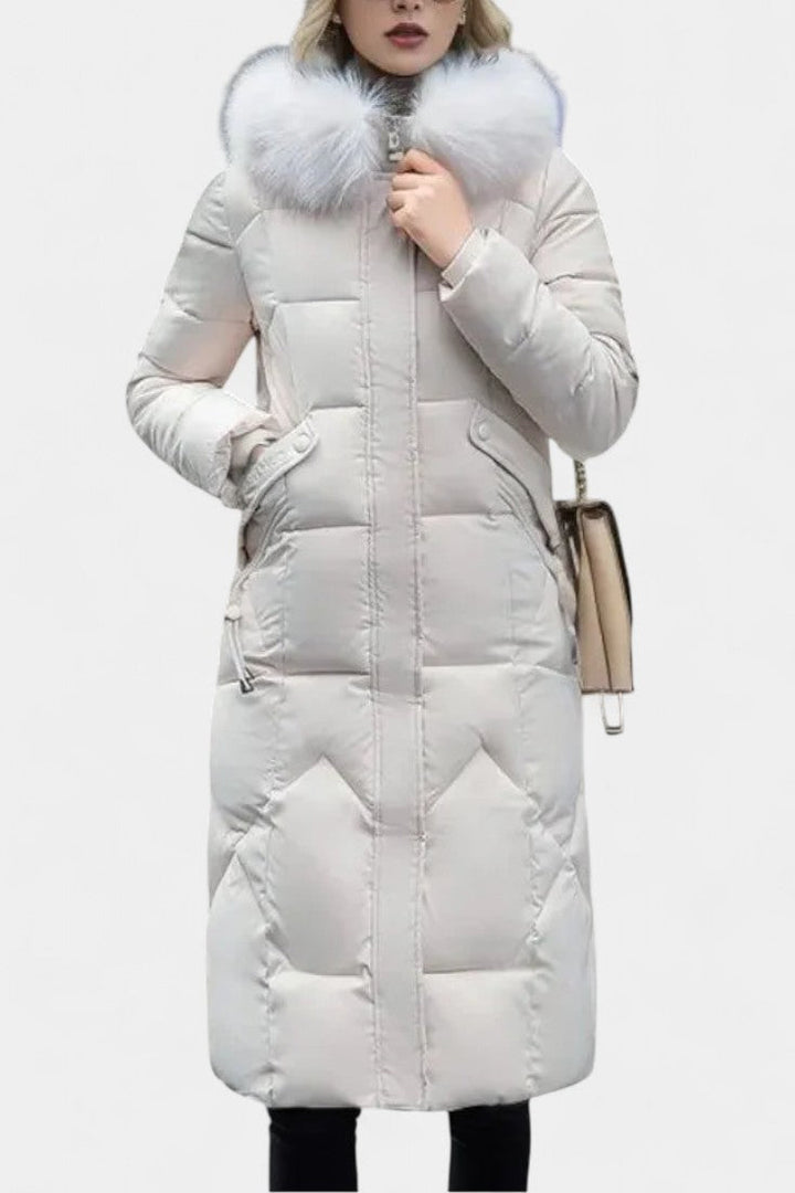 Maisha Women's Winter Coat with Stylish Hood and Flattering Fit