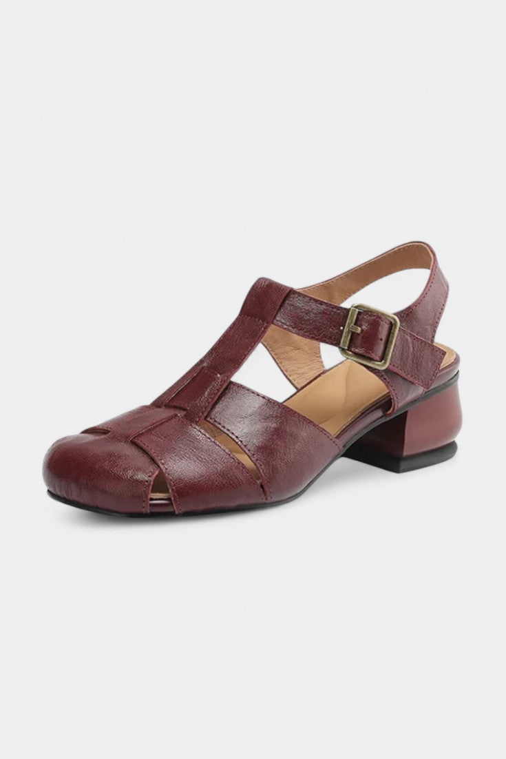 Coralia Square Toe Mary Janes with Contemporary Block Heel