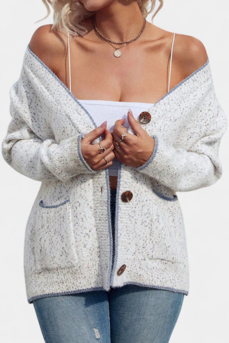 Sana Cozy Thick Knit Jacket with Pockets