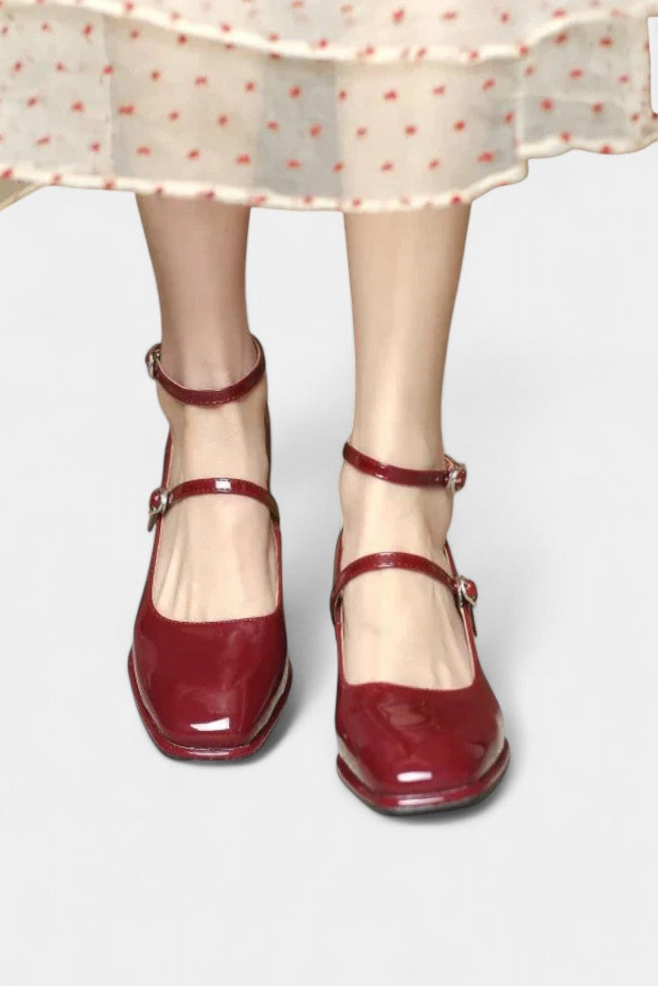 Annelise Chic Mary Jane Shoes with Ankle Strap
