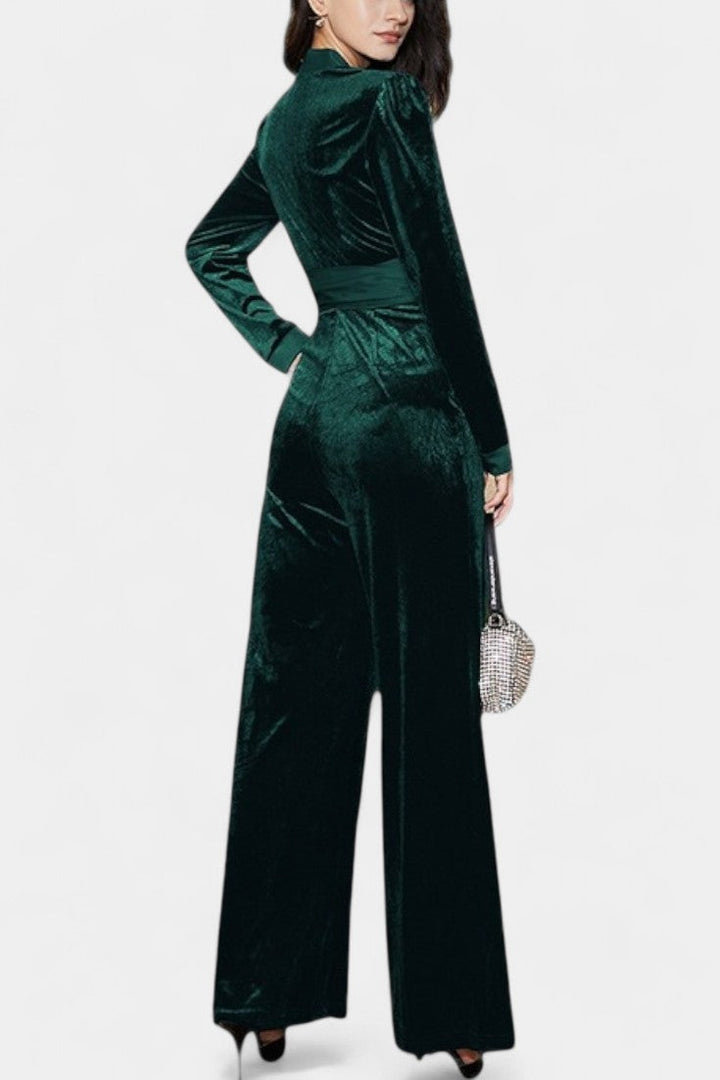 Henrietta Chic High-Waisted Wide-Leg Jumpsuit