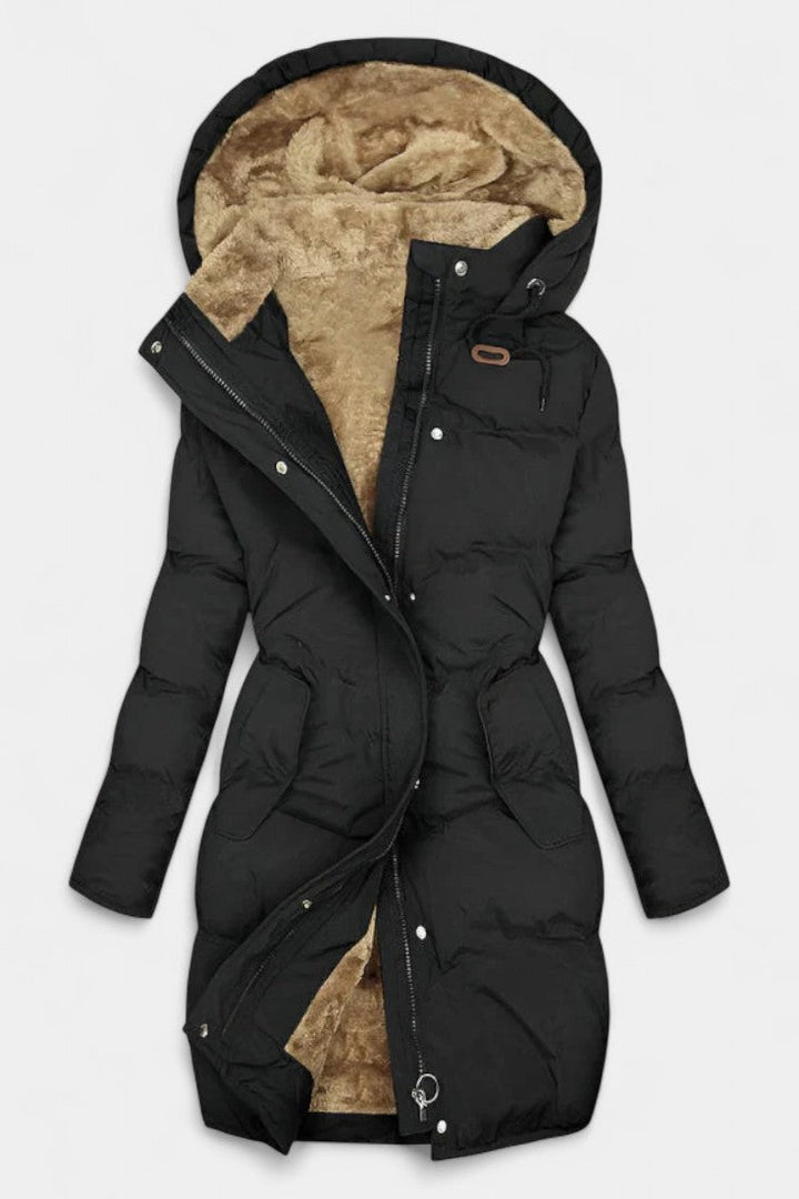 Cateline Stylish Hooded Quilted Winter Coat