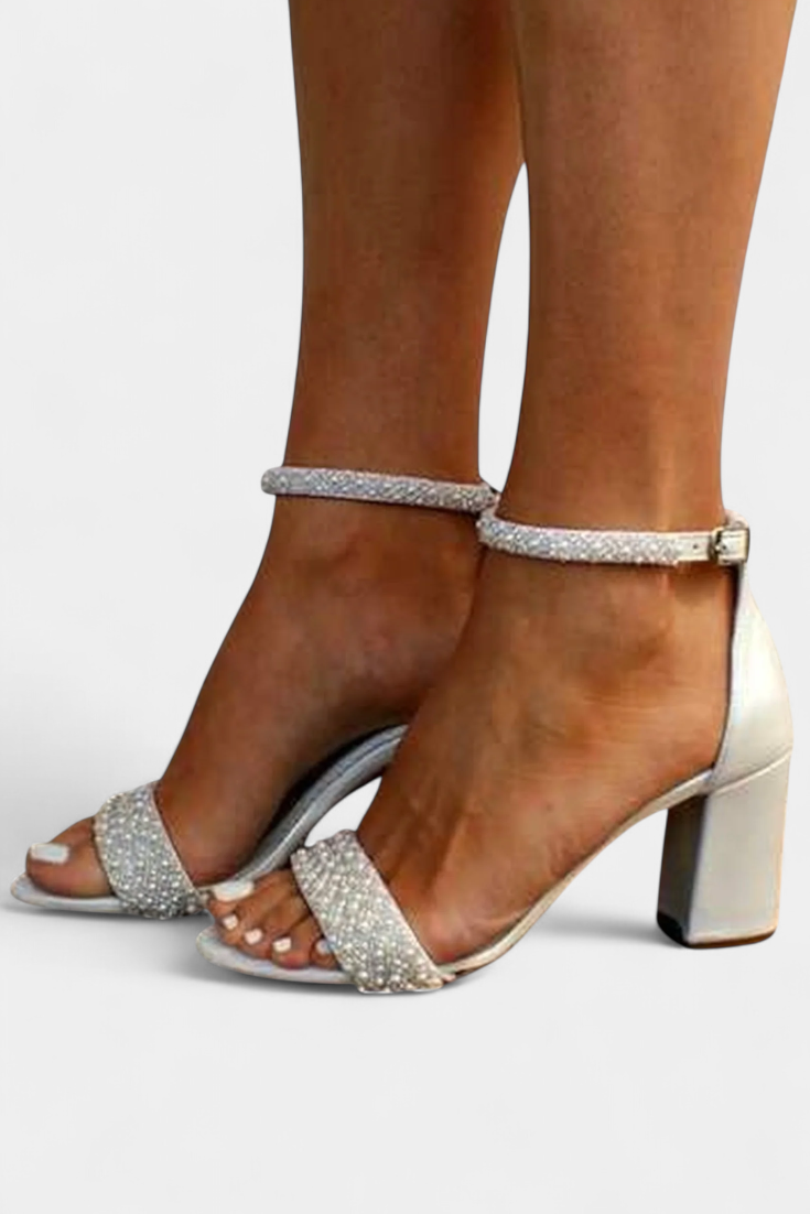 Miorela Chic Wedding Sandals with Slim Heels and Graceful Straps