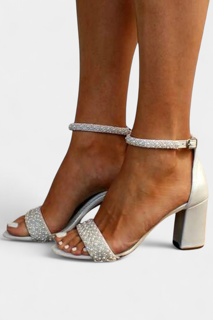 Miorela Chic Wedding Sandals with Slim Heels and Graceful Straps