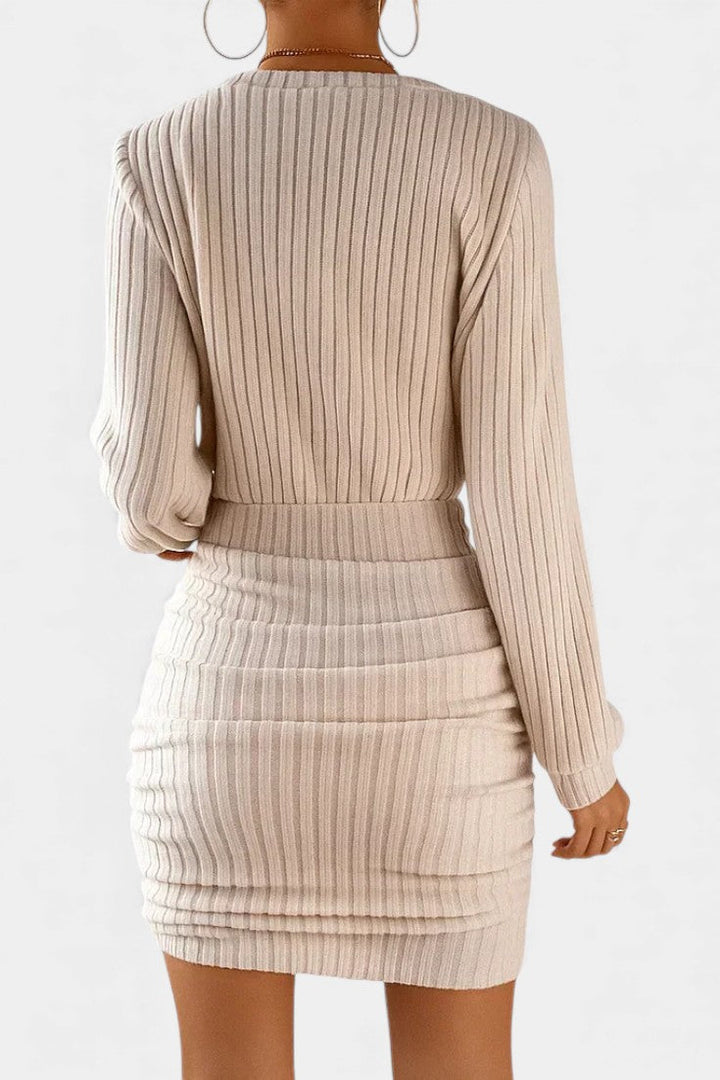 Laretta Sculpting Fit Off-the-Shoulder Knit Dress