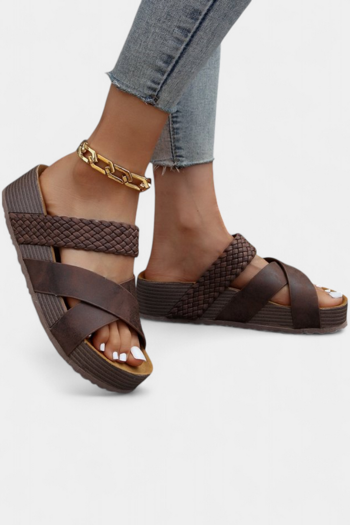 Osela Slip-On Sandals with Low Heel