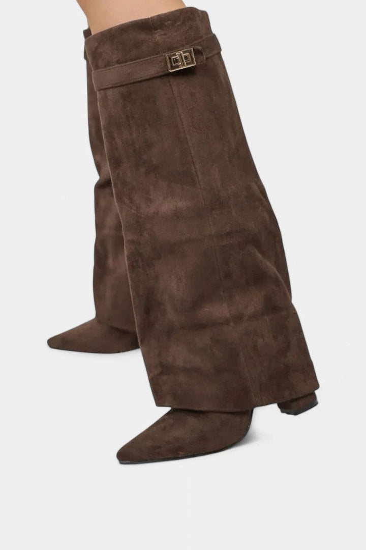 Raya Knee-High Boots with Block Heel