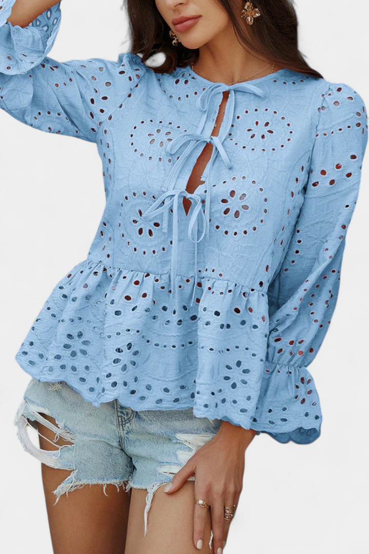 Loose-Fit Bohemian Lace Top by Kayden