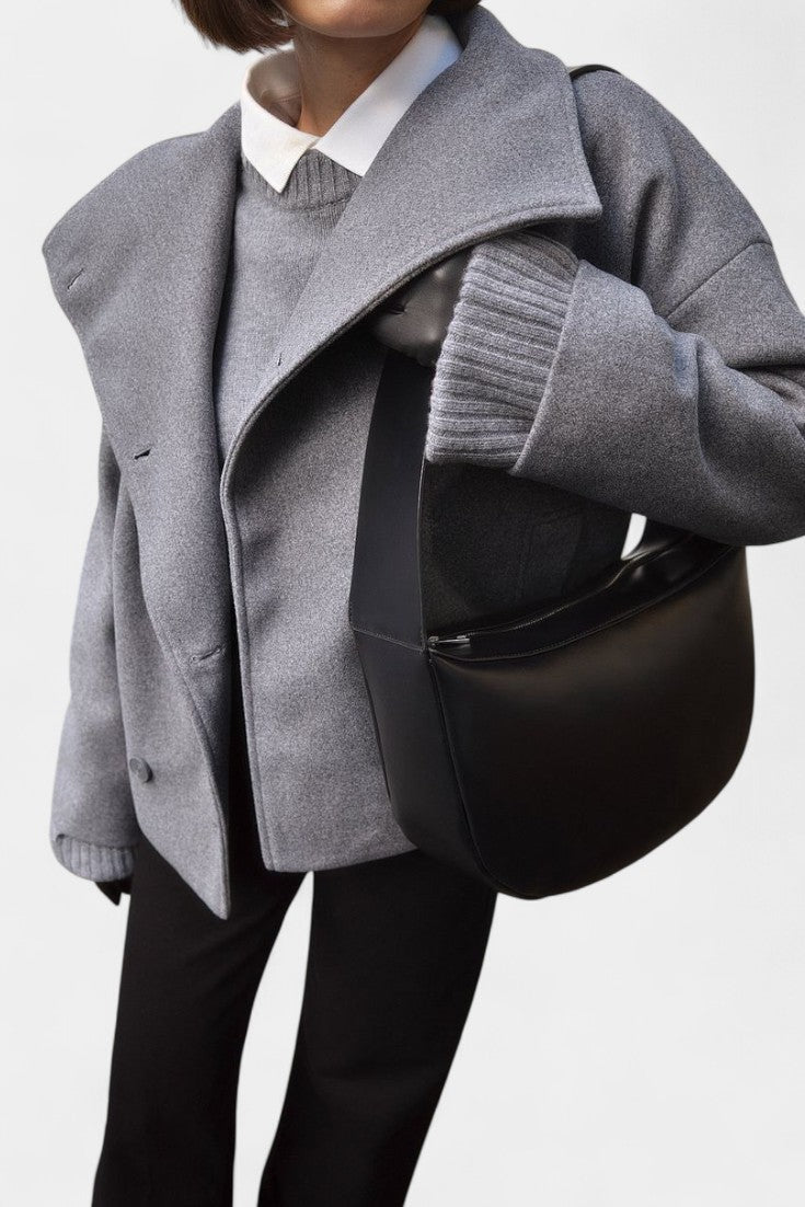 Verena Classic Collar Short Double-Breasted Coat