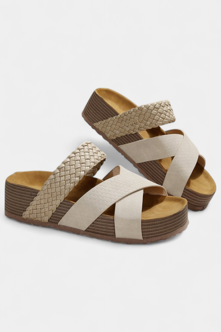 Osela Slip-On Sandals with Low Heel