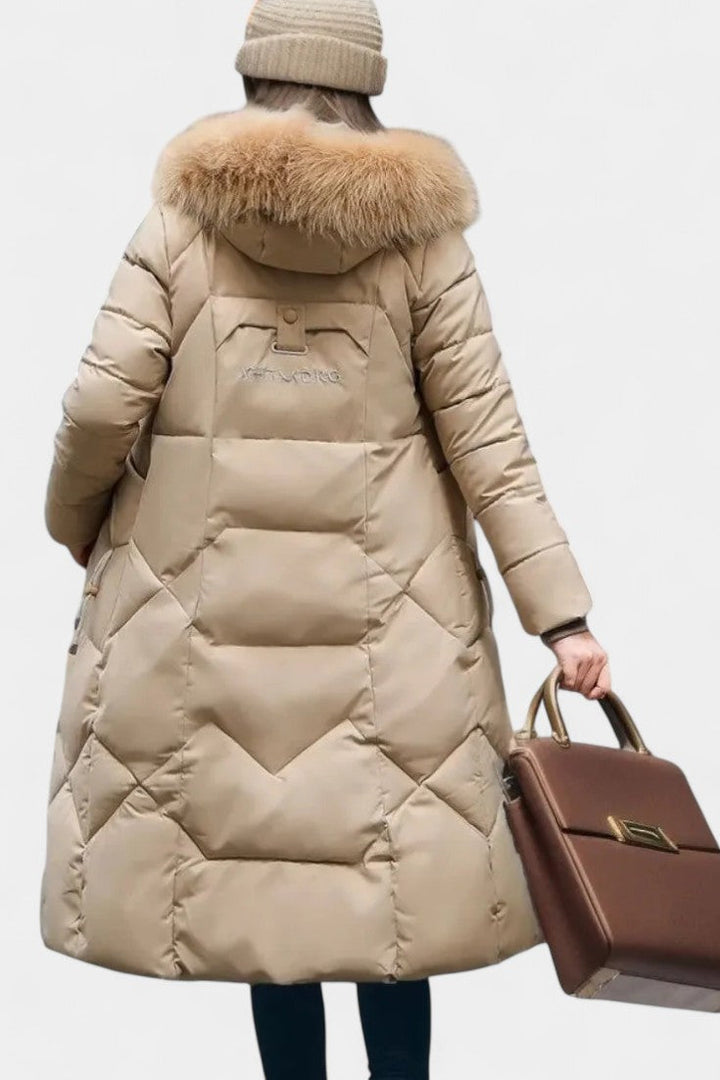 Maisha Women's Winter Coat with Stylish Hood and Flattering Fit