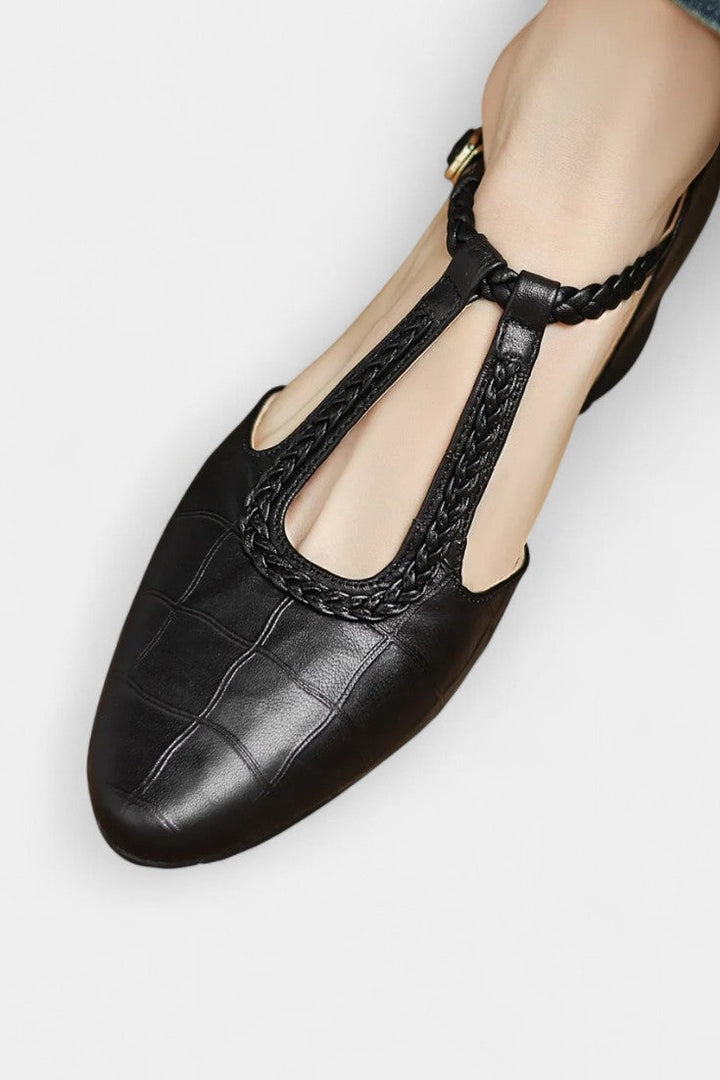 Kepa Elegant T-Strap Mary Jane Flats