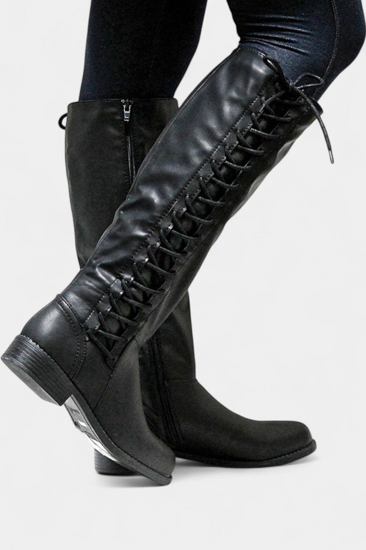 Minvera Cushioned Sole High Boots with Versatile Style