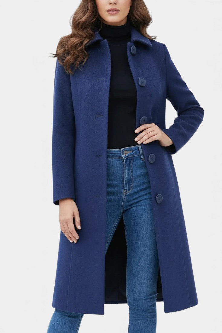 Varvara Tailored Fitted and Flared Winter Coat