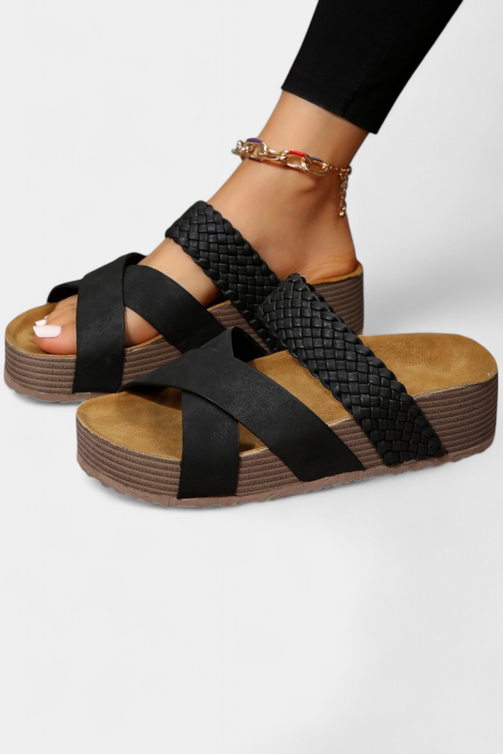 Osela Slip-On Sandals with Low Heel