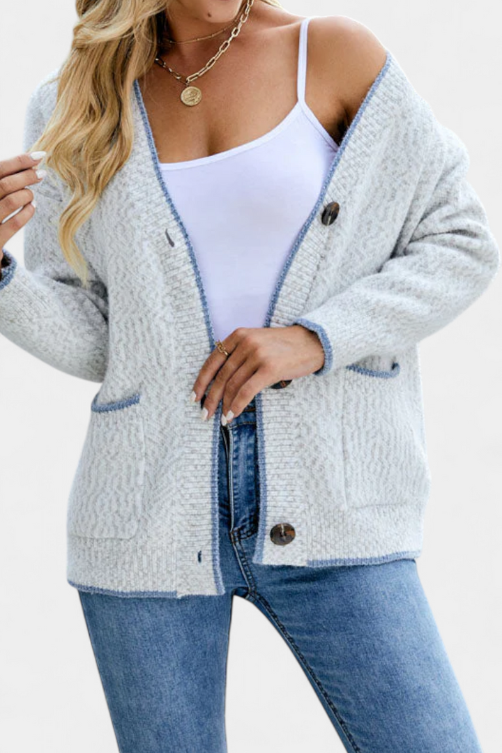 Sana Cozy Thick Knit Jacket with Pockets
