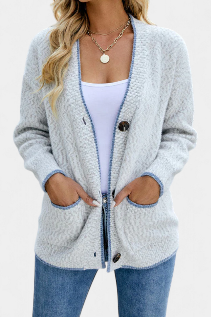 Sana Cozy Thick Knit Jacket with Pockets