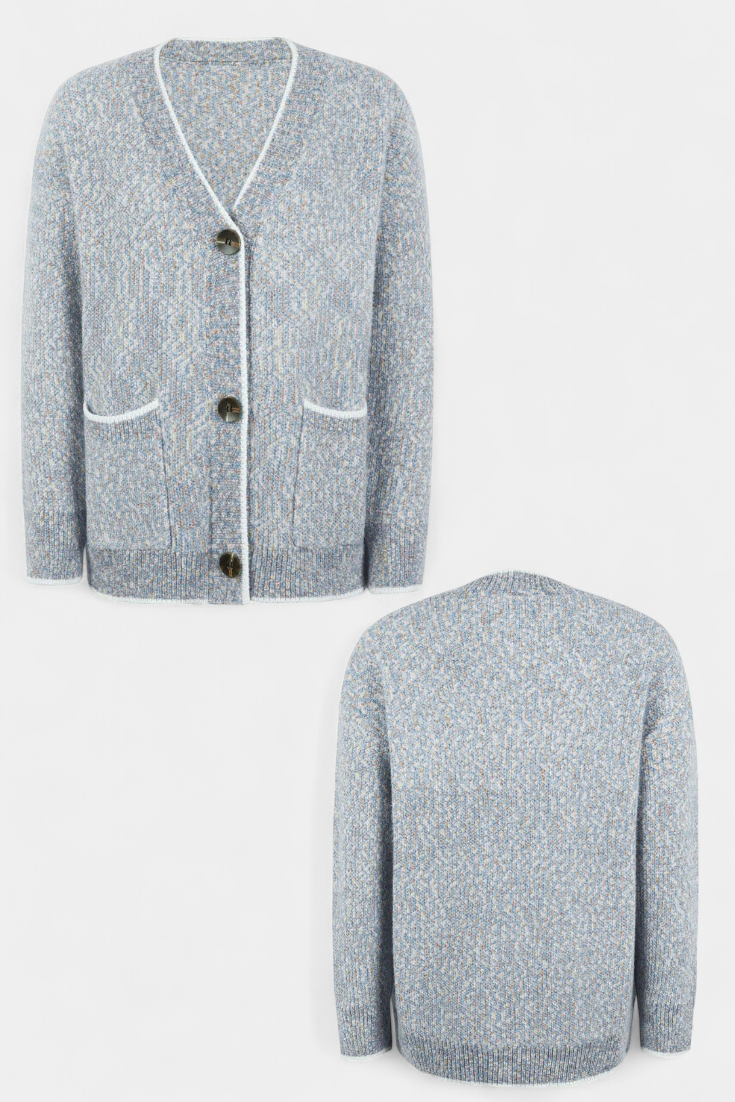 Sana Cozy Thick Knit Jacket with Pockets