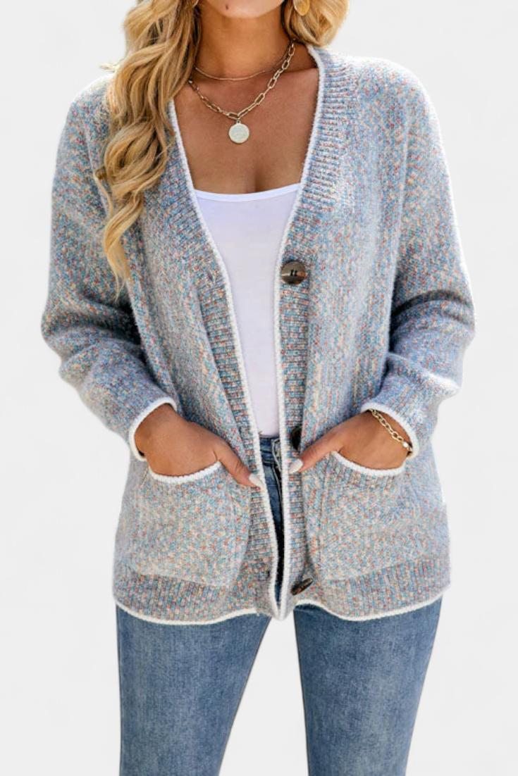 Sana Cozy Thick Knit Jacket with Pockets