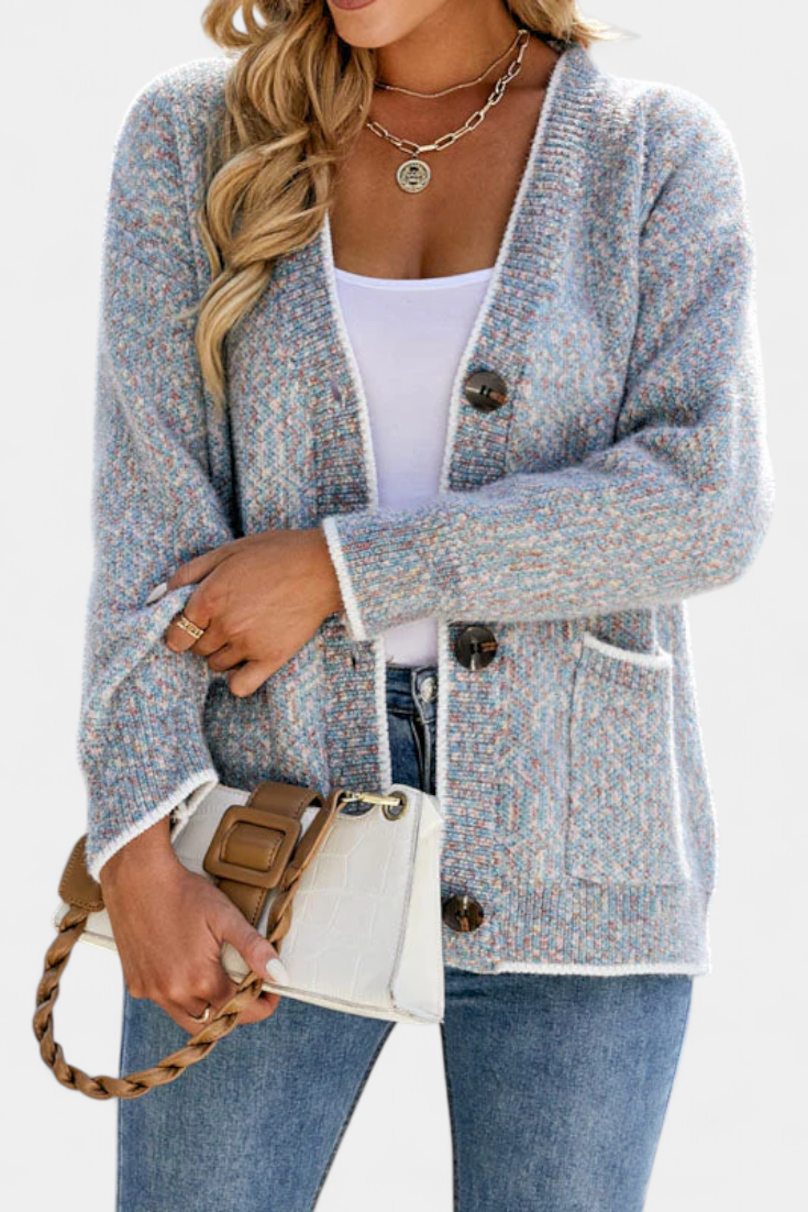 Sana Cozy Thick Knit Jacket with Pockets