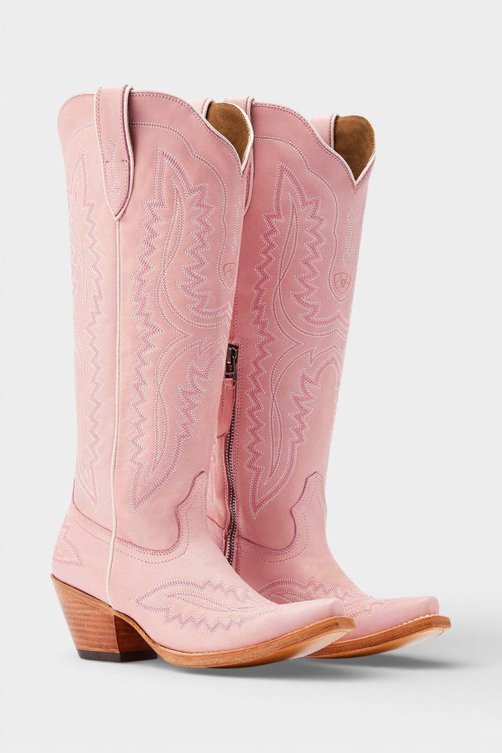 Zélie Retro Western Embroidered Pointed Toe Booties