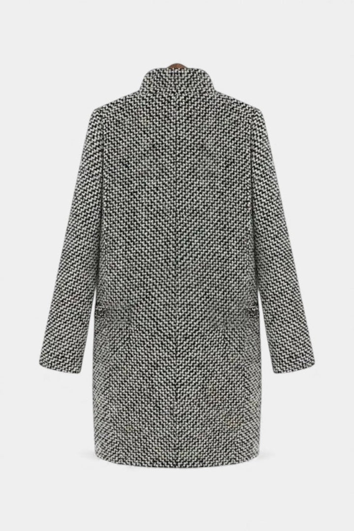 Snezhana Chic Houndstooth Long Coat