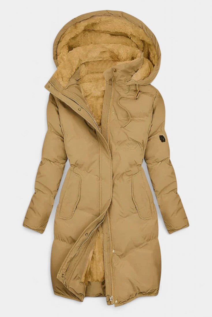 Cateline Stylish Hooded Quilted Winter Coat