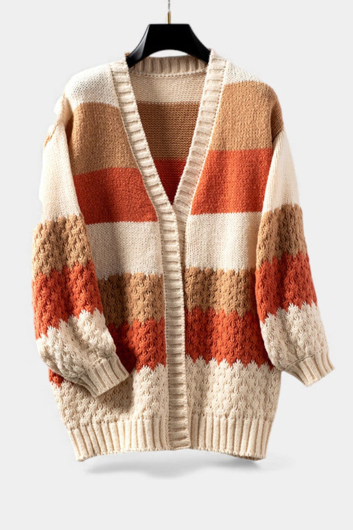 Grusha Extra-Large Striped Cardigan